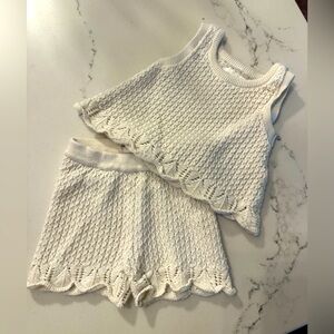 Little Planet infant knit shorts set. 3 month size.